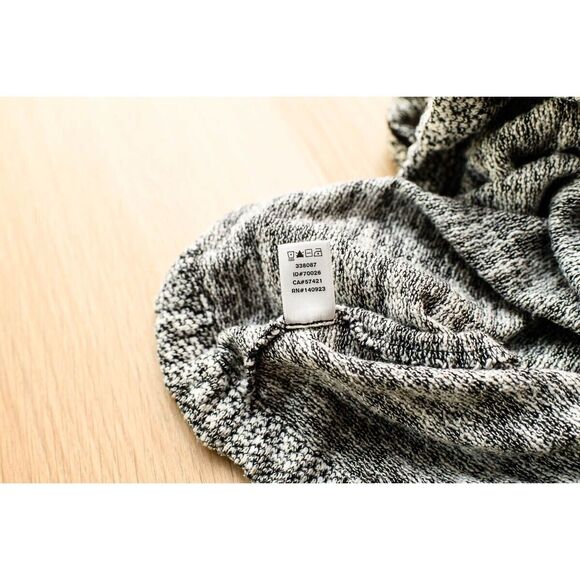 Lou & Grey Womens Knit Top L Black & White Short Sleeve sweater - Picture 7 of 8